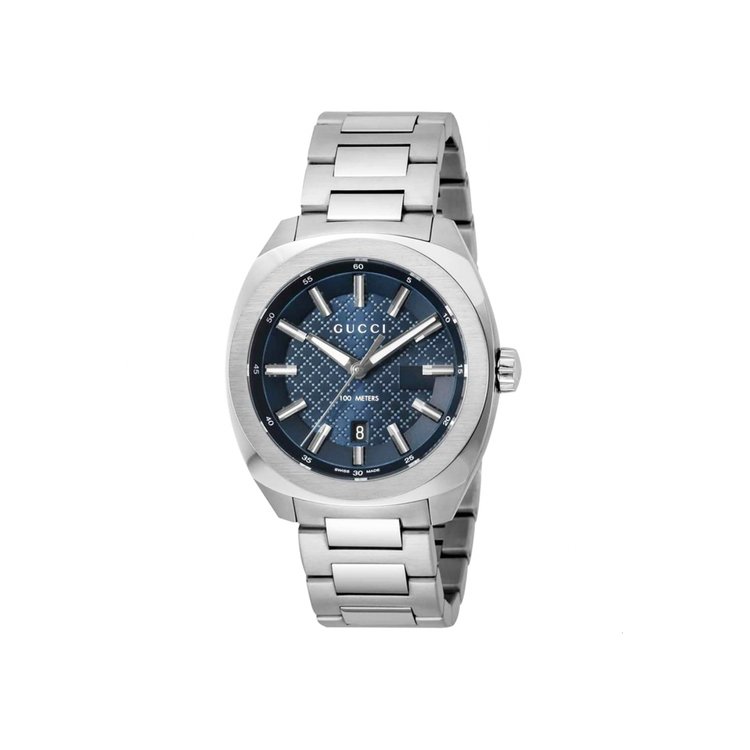Gucci Quartz Blue Dial Stainless Steel Gg2570 Collection -YA142314