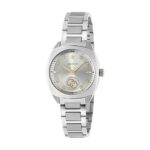 Gucci Stainless Steel Interlocking 29mm Diamond Quartz Watch YA142510