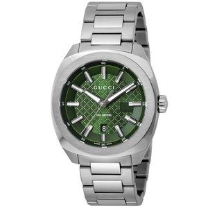 Gucci Quartz Green Dial Stainless Steel Gg2570 Collection -YA142313