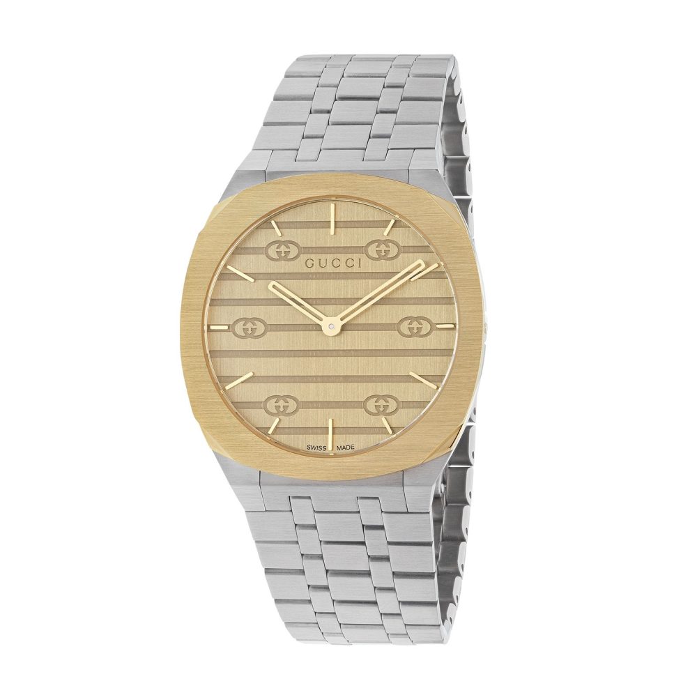 Gucci 25H Quartz Gold 38mm YA163405